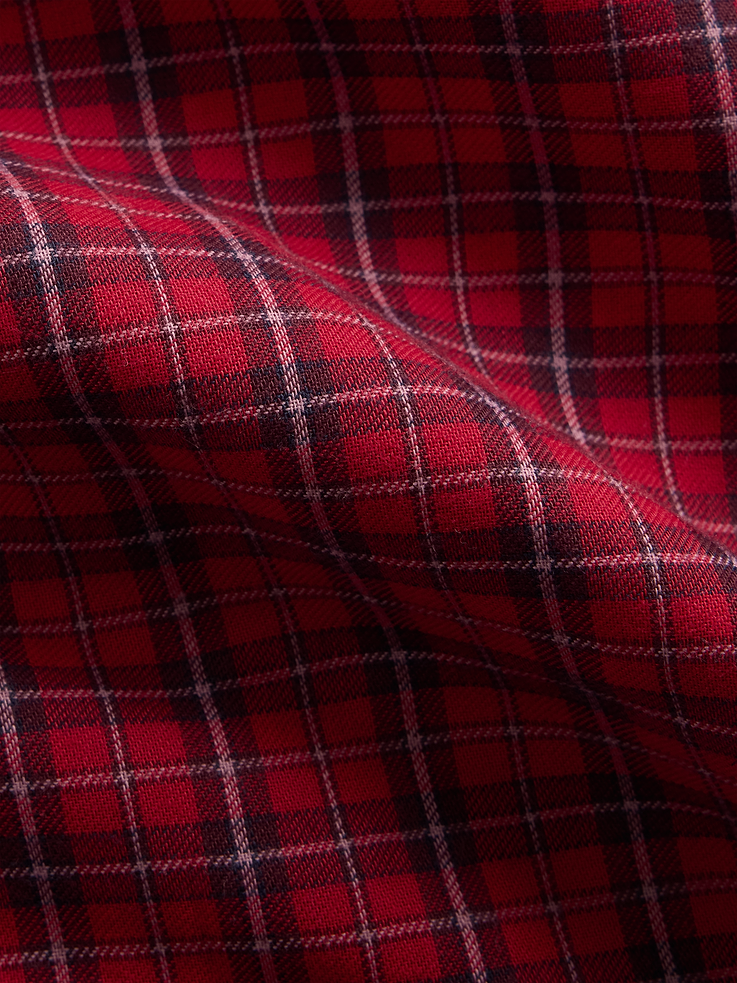 Image 4 of 4, Kids Recycled Flannel PJ Short Set