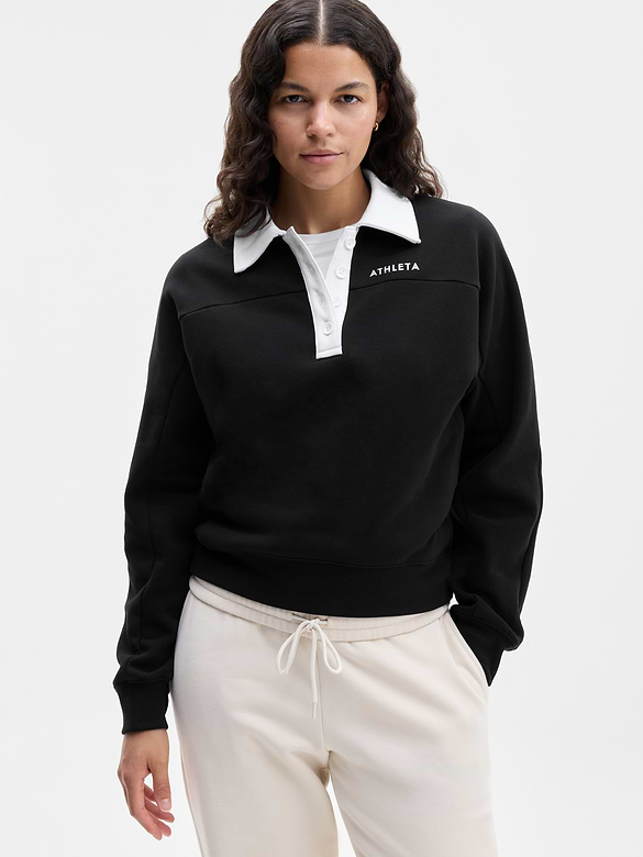 Forever Fleece Rugby Sweatshirt