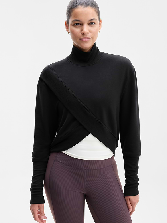 Coaster Luxe Mock Neck Sweatshirt