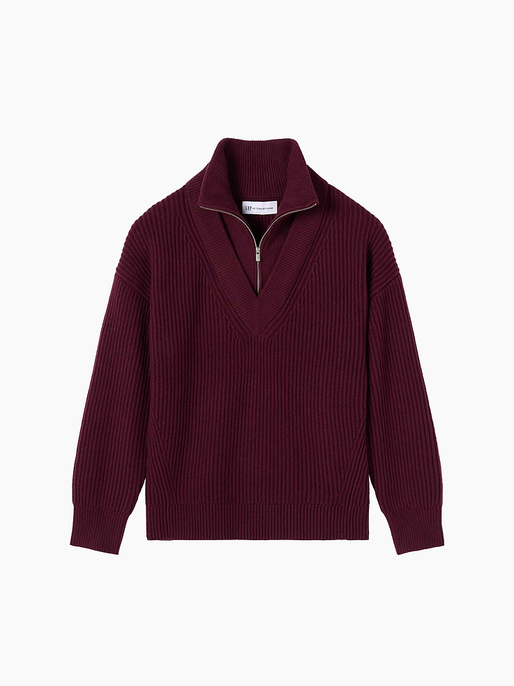 Image 7 of 7, Gap × Victoria Beckham CashSoft High-Neck Pullover, Cardmember Early Access