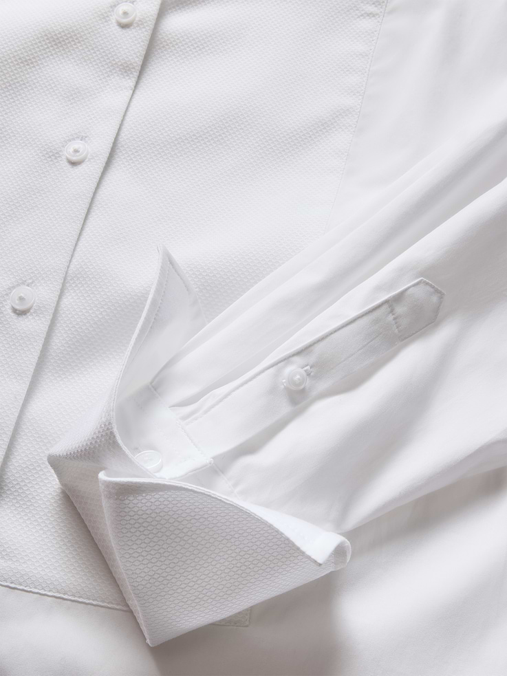 Image 7 of 9, Gap × Victoria Beckham Organic Cotton Tuxedo Shirt, Cardmember Early Access