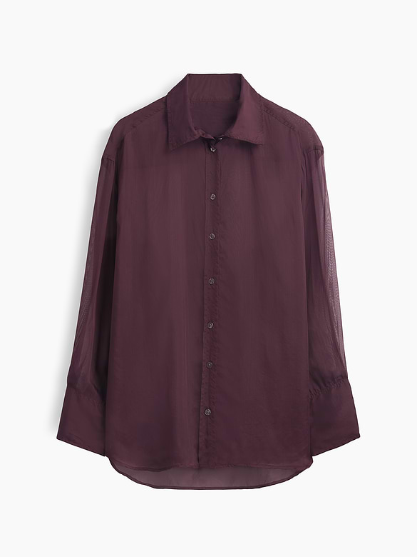Sheer Organza Big Shirt