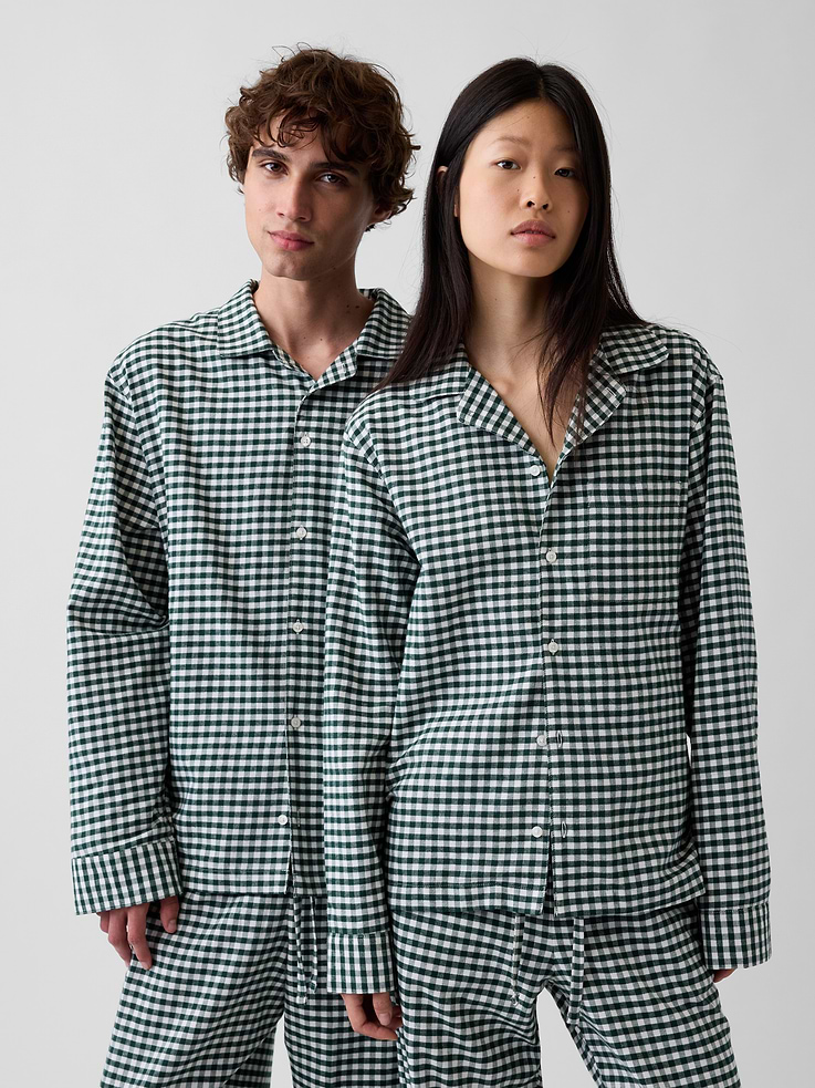 Image 2 of 8, Adult Softest Flannel PJ Shirt