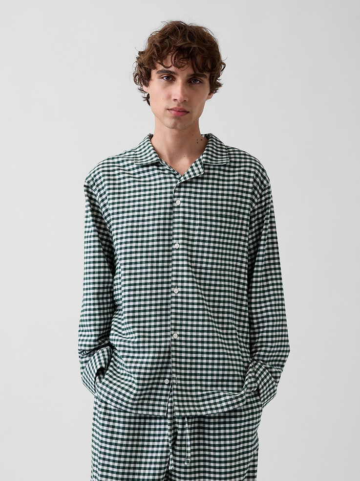 Image 3 of 8, Adult Softest Flannel PJ Shirt