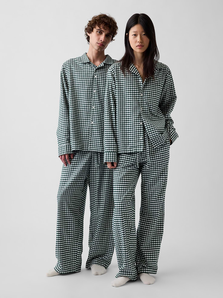 Image 5 of 8, Adult Softest Flannel PJ Shirt