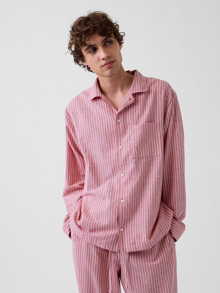 Image 3 of 8, Adult Softest Flannel PJ Shirt