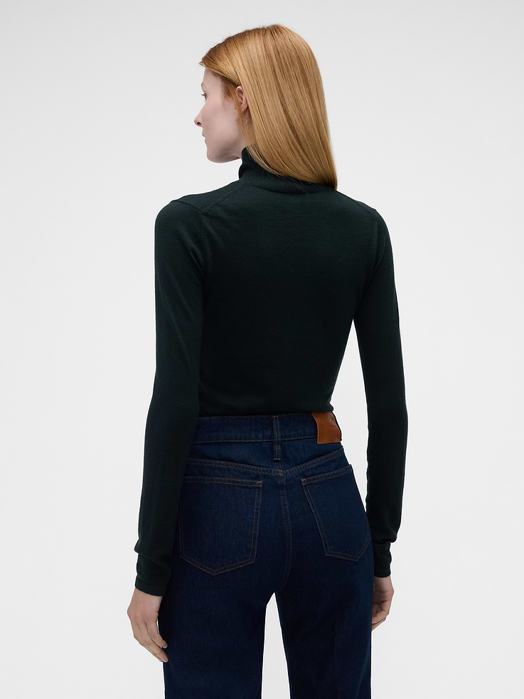 Image 3 of 6, Gap × Victoria Beckham Merino Turtleneck Sweater
