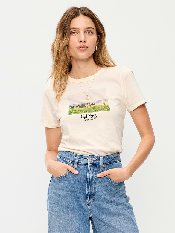 EveryWear Crew-Neck Logo-Graphic T-Shirt
