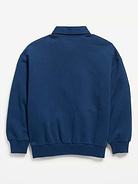 Image 3 of 3, Favorite Fleece Oversized Quarter-Zip Polo for Boys