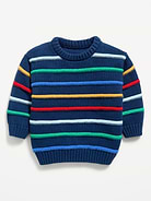 Image 1 of 1, crew neck, long sleeves, drop shoulders, all-over stripes, Product #1182769
