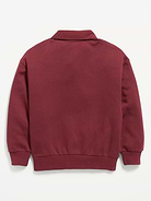 Image 3 of 3, Favorite Fleece Oversized Quarter-Zip Polo for Boys