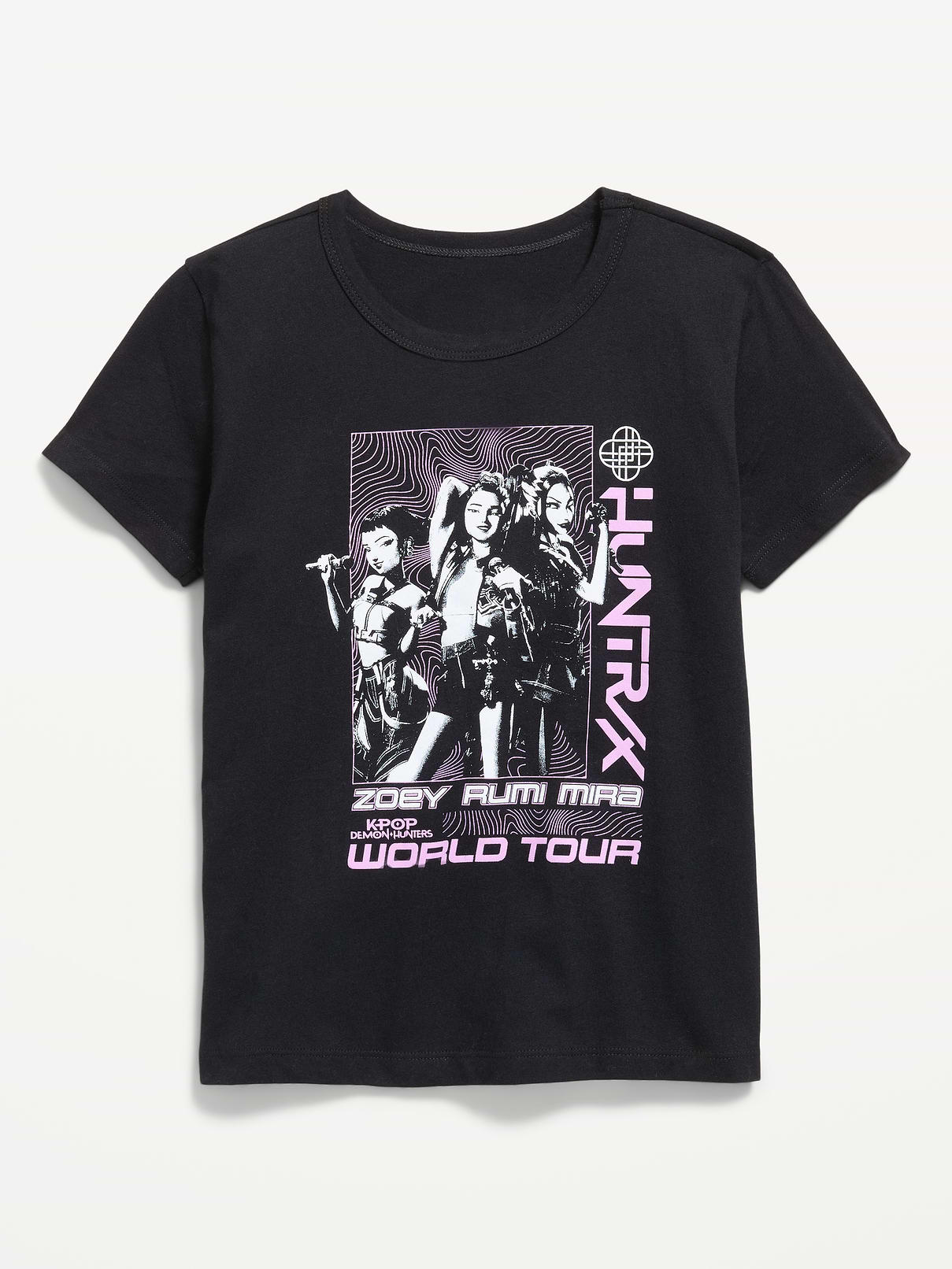 Image 1 of 1, crew neck, short sleeves, licensed graphic, © Netflix. Used with permission., Product #1182405