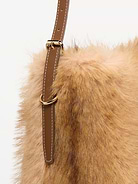Image 4 of 4, Medium Faux-Fur Bucket Bag