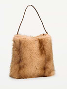 Image 2 of 4, Medium Faux-Fur Bucket Bag