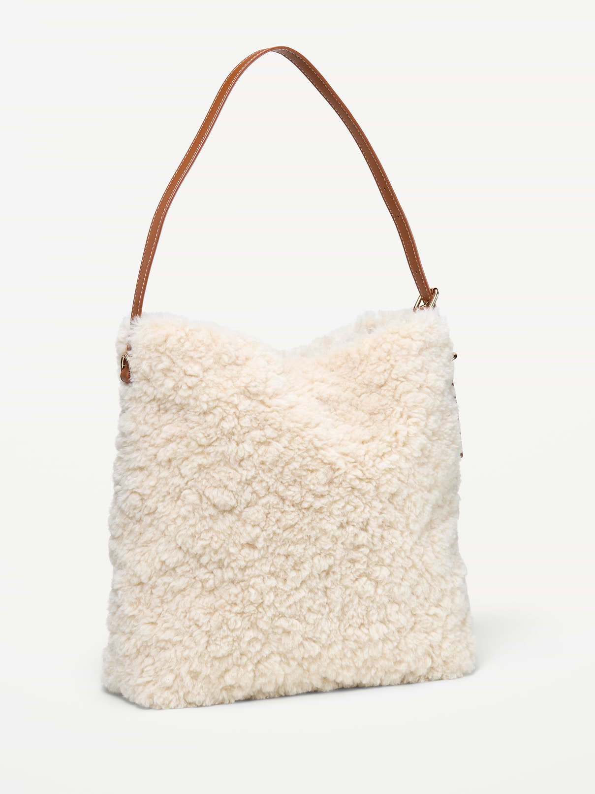Image 2 of 4, Medium Shearling Bucket Bag