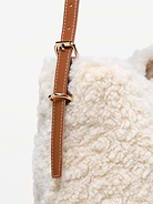 Image 4 of 4, Medium Shearling Bucket Bag
