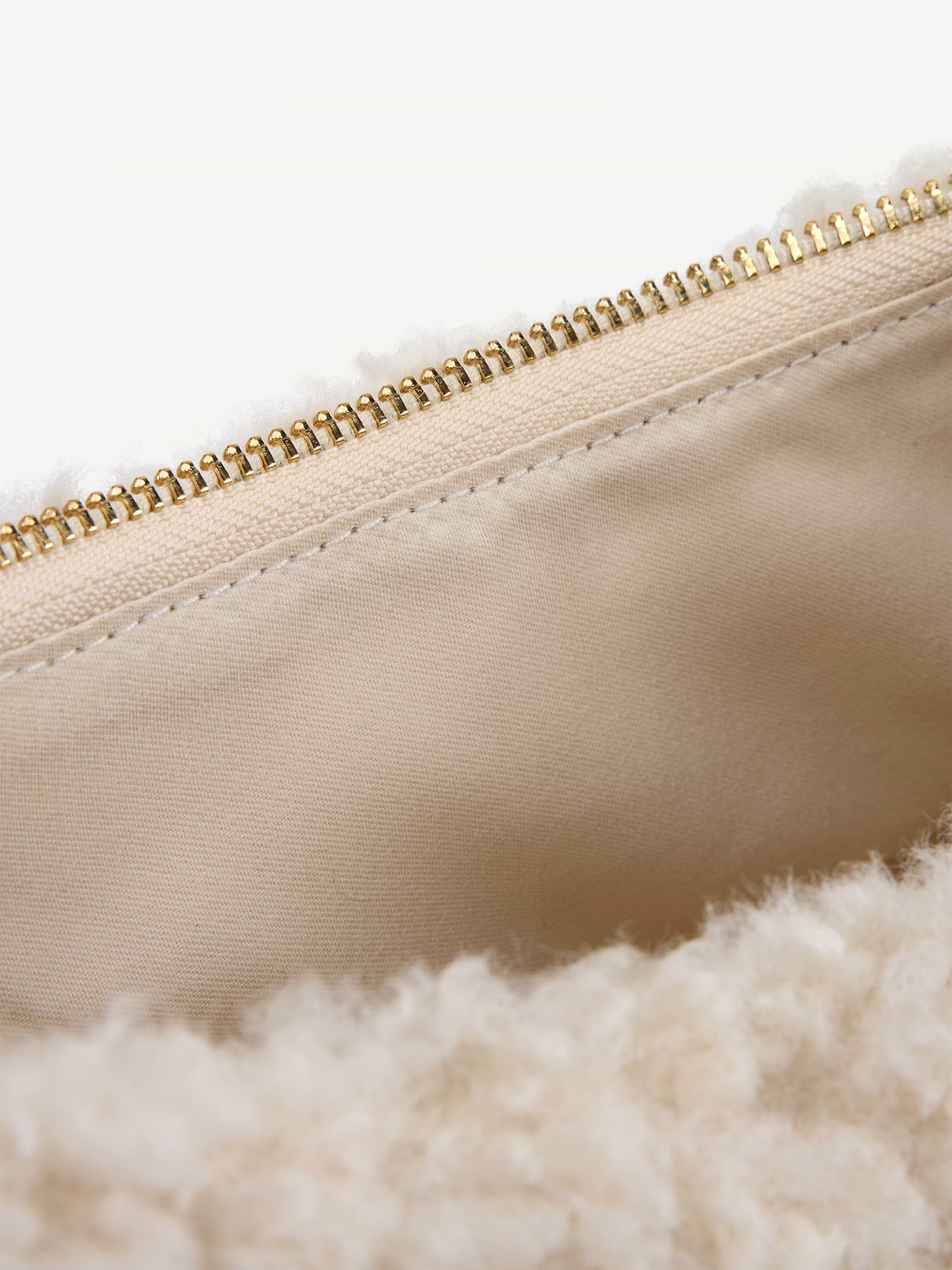 Image 3 of 4, Shearling Mini Crescent Bag