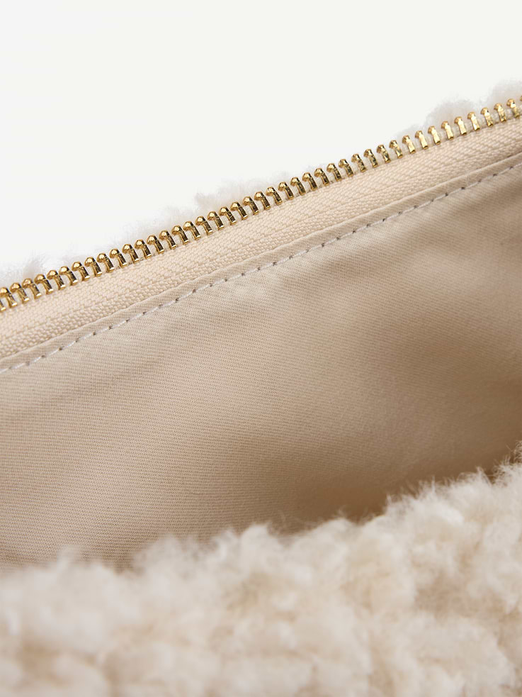 Image 3 of 4, Shearling Mini Crescent Bag