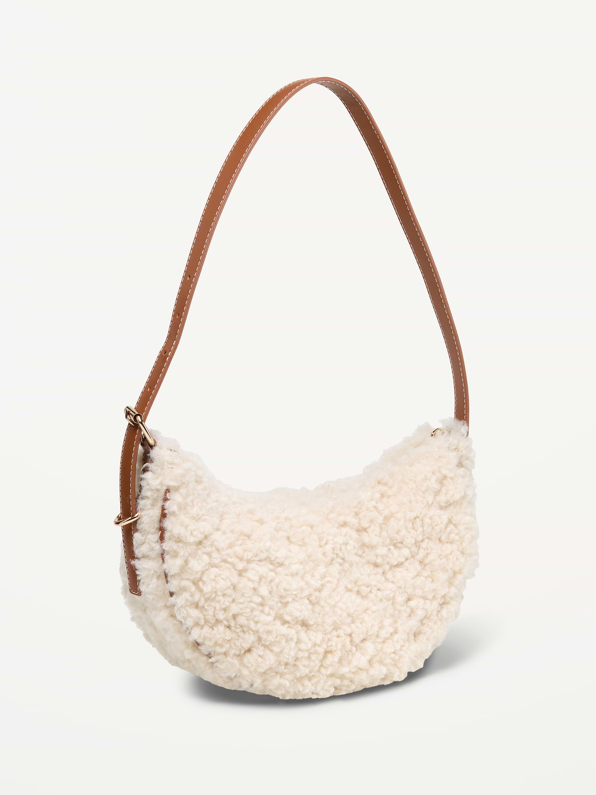 Shearling Mini Crescent Bag