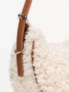 Image 4 of 4, Shearling Mini Crescent Bag