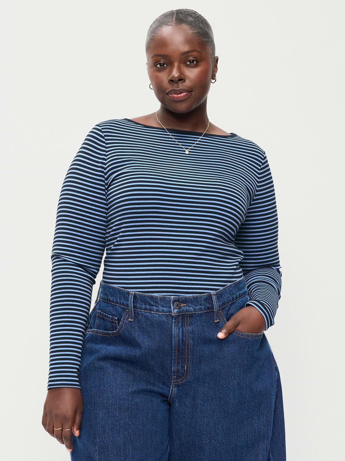 Snug Long-Sleeve Boatneck T-Shirt | Old Navy