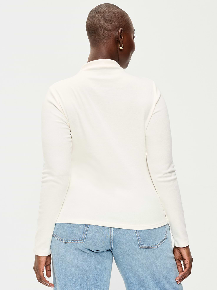 Image 6 of 8, Snug Long-Sleeve Mock-Neck T-Shirt