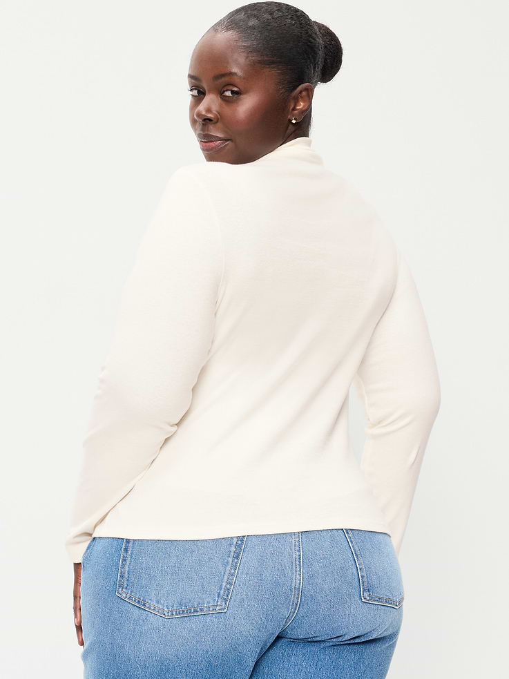 Image 8 of 8, Snug Long-Sleeve Mock-Neck T-Shirt