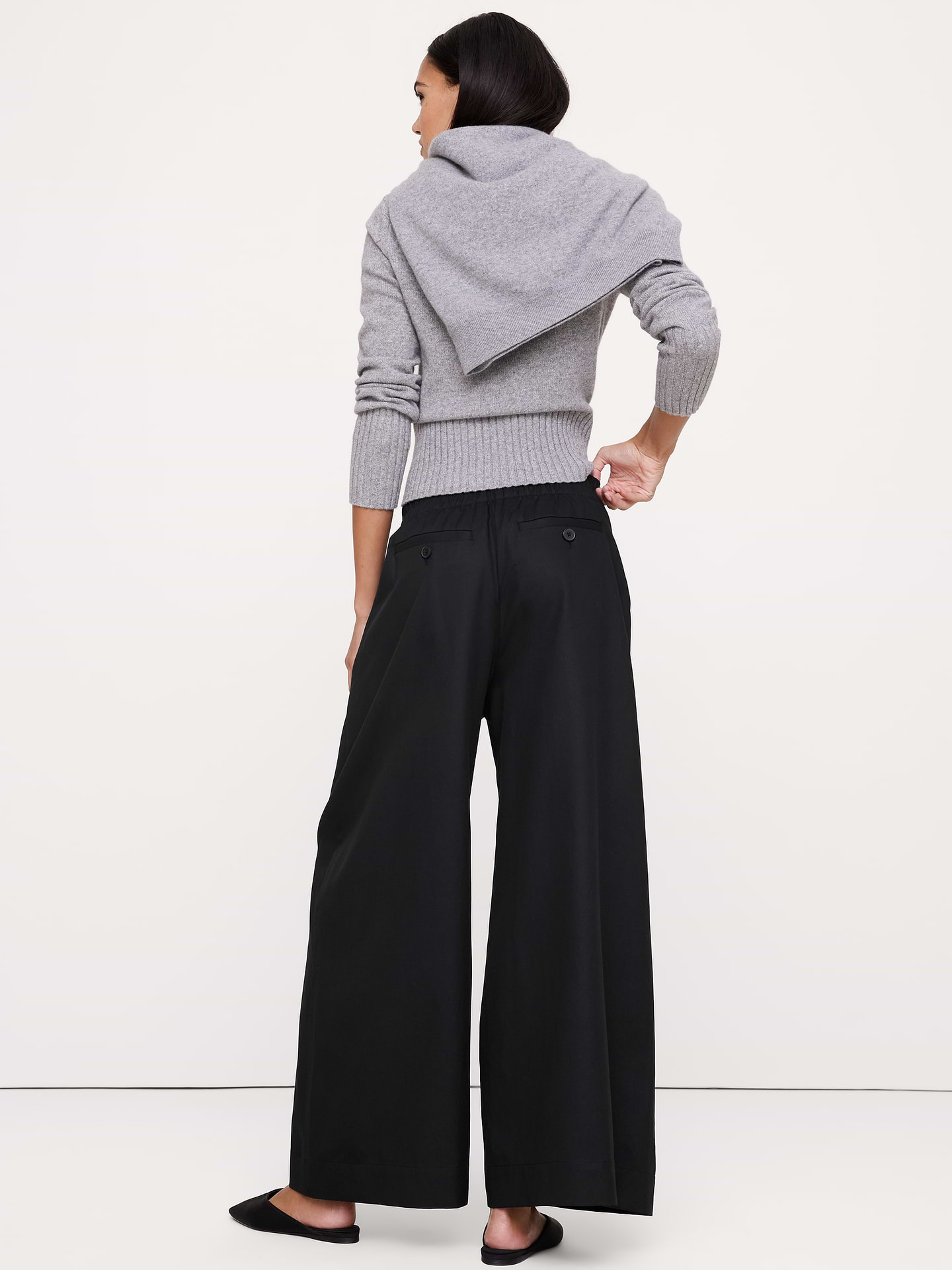 Image 7 of 8, TENCEL™-Cotton-Linen Pull-On Pant