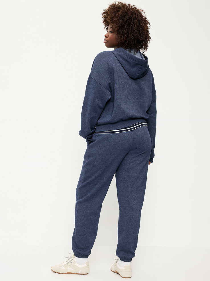 Image 3 of 5, High-Waisted Cinched-Ankle Sweatpants