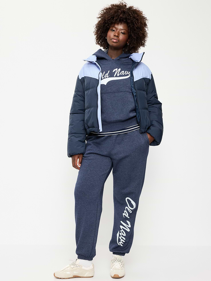 Image 2 of 5, High-Waisted Cinched-Ankle Sweatpants