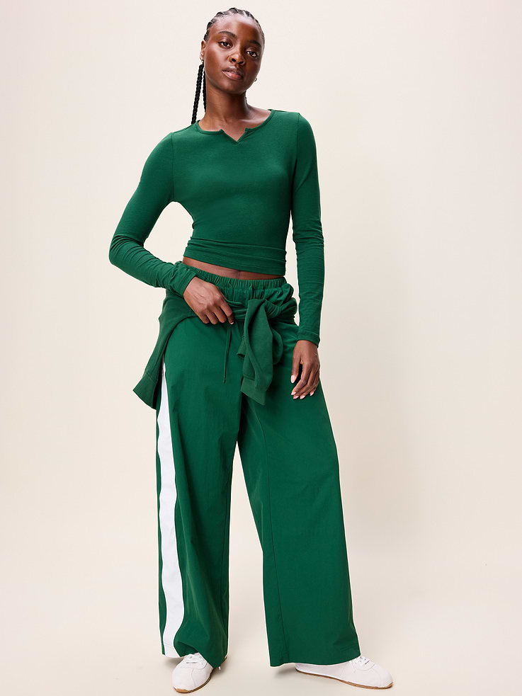 Image 1 of 8, high split neck, long sleeves, Product #903759