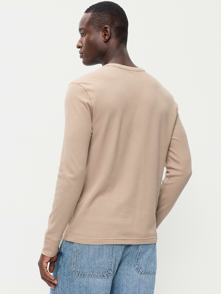 Image 2 of 4, Crew-Neck Waffle T-Shirt