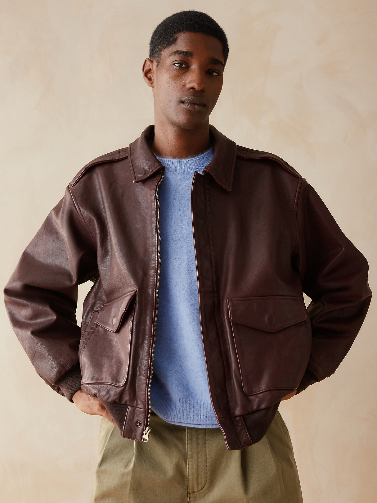 ジャケット・アウター 00s BANANA REPUBLIC LEATHER JACKET Y2K Banana Republic x Zankov | Mateo Bomber Jacket | Banana Republic