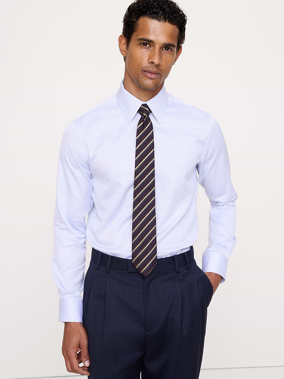 Slim-Fit Wrinkle-Resistant Dress Shirt