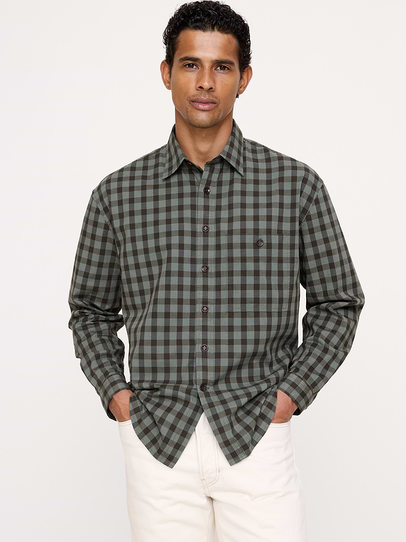 Relaxed-Fit Washed Cotton Poplin Shirt