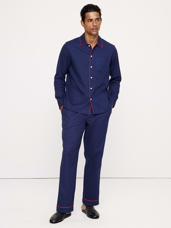 Henry Flannel Pajama Shirt by Sleepy Jones
