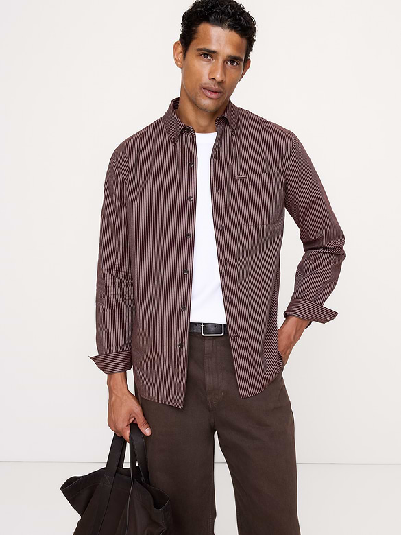 Standard-Fit Cotton Oxford Shirt