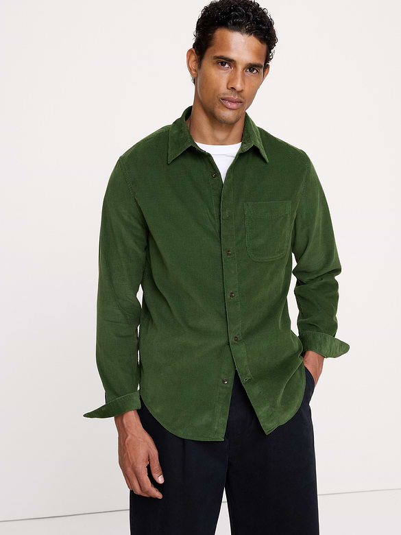 Standard-Fit Lightweight Corduroy Shirt