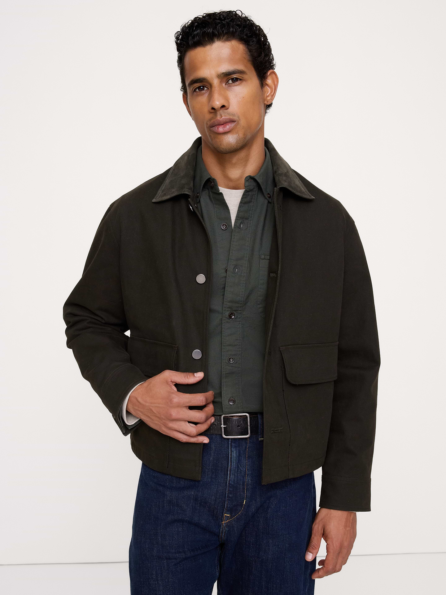 Image 4 de 8, Chemise Oxford de coton coupe standard
