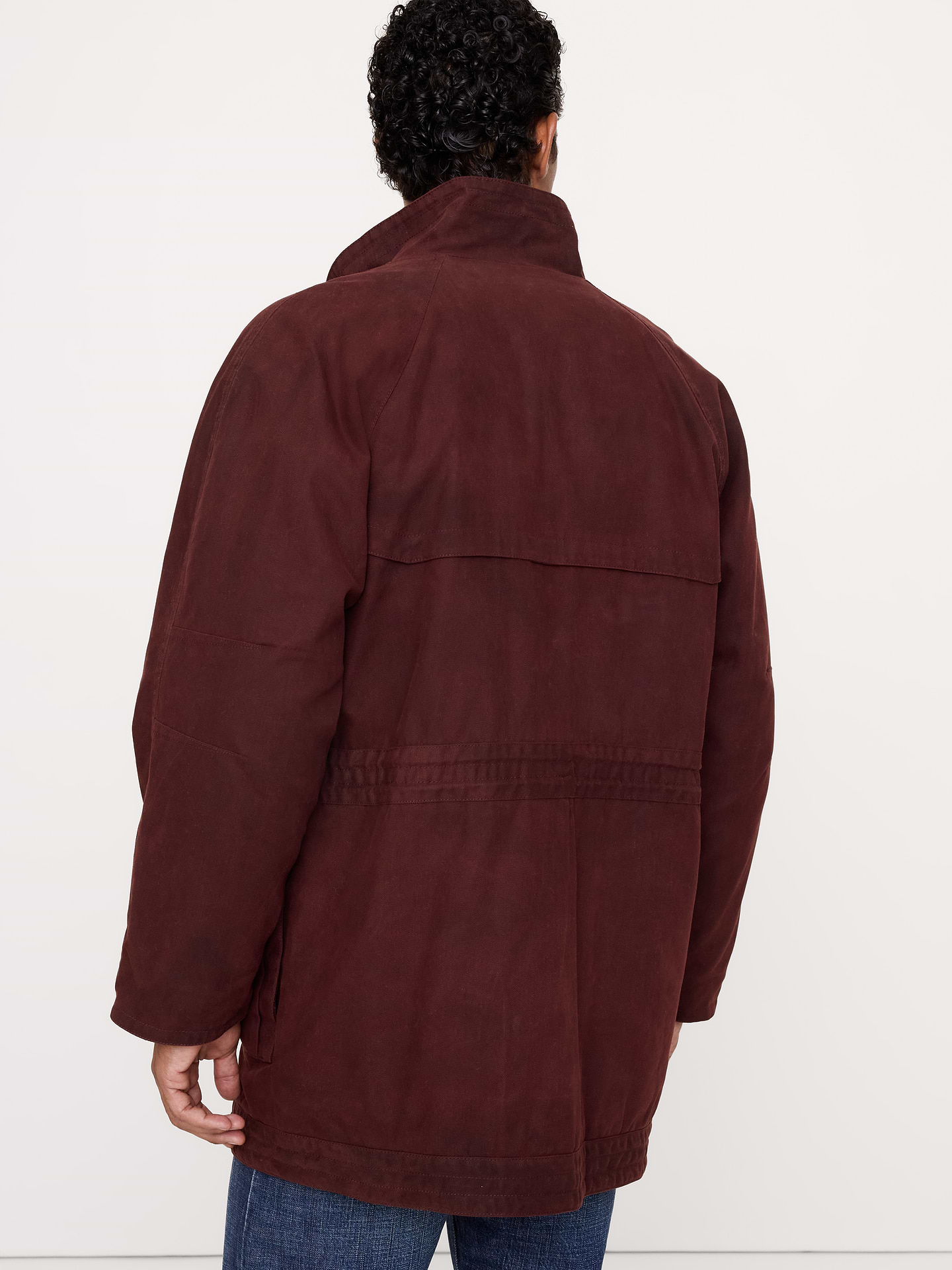 Image 3 de 8, Parka en toile de coton ciré Retour aux archives