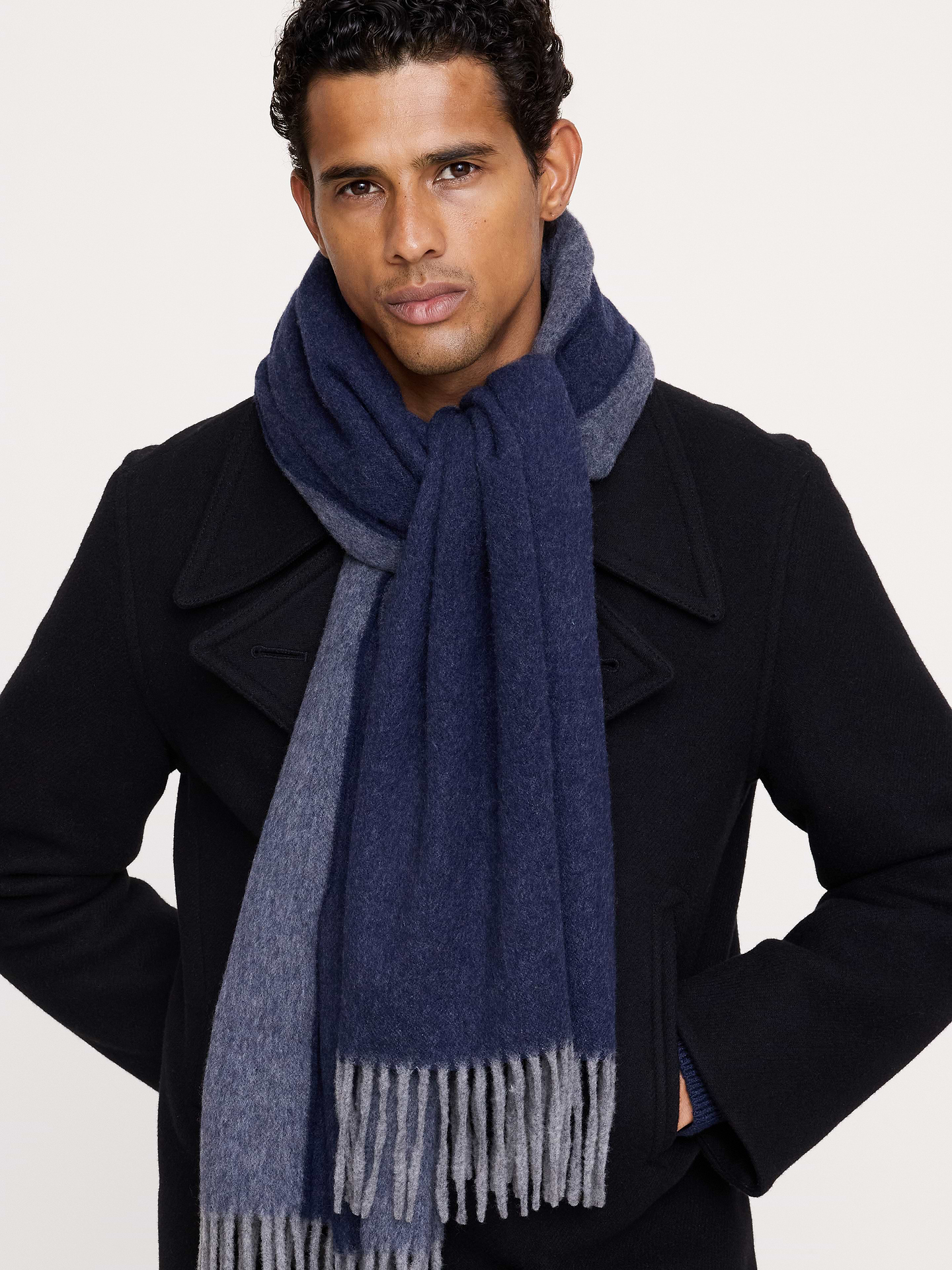 Image 2 of 6, Italian Wool-Cashmere Scarf
