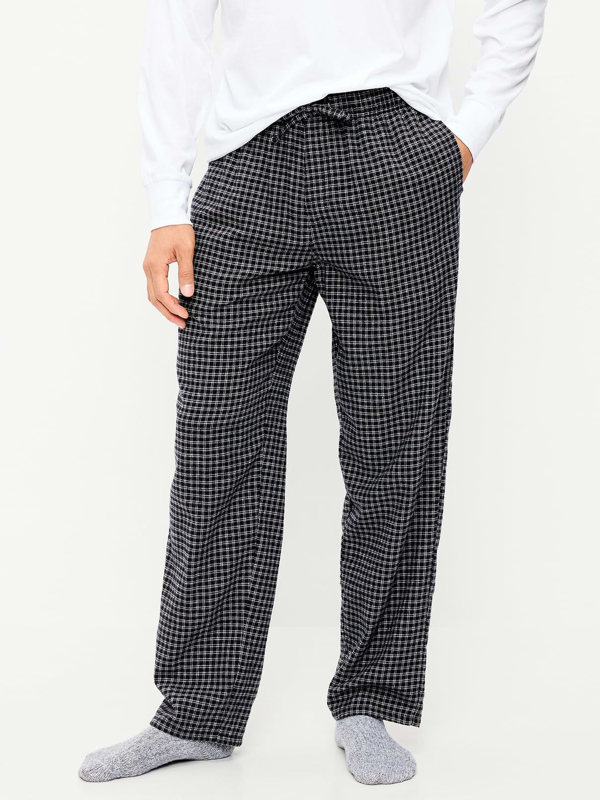 Image 1 of 3, elastic-drawstring waist, faux fly, on-seam hip pockets, Product #905031
