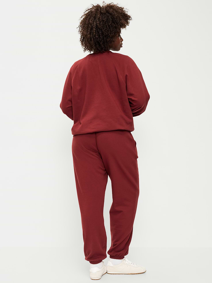 Image 3 of 7, High-Waisted Cinched-Ankle Sweatpants