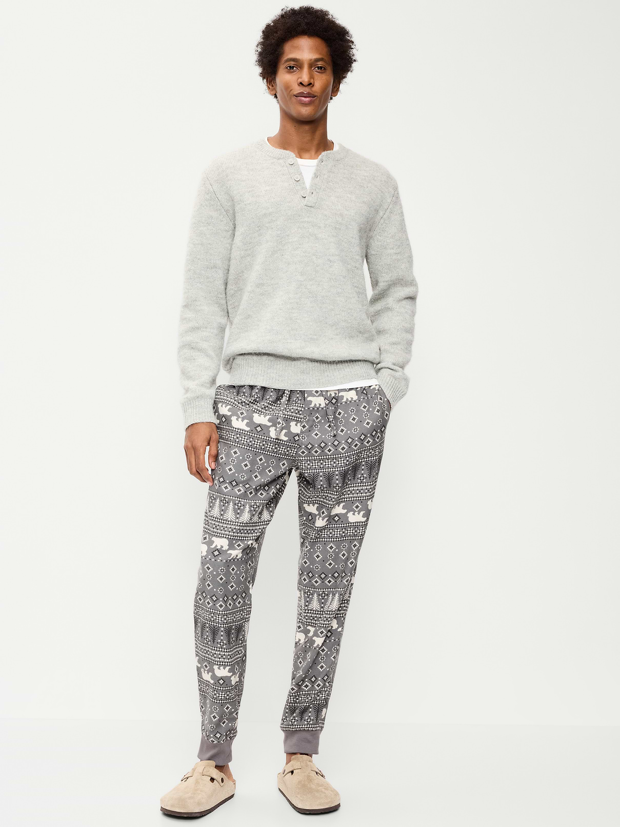Image 2 of 3, Flannel Pajama Joggers for Men