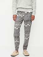 Image 1 of 3, elastic-drawstring waistband, faux fly, hip pockets, rib-knit cuffs, pull-on style, Product #909347