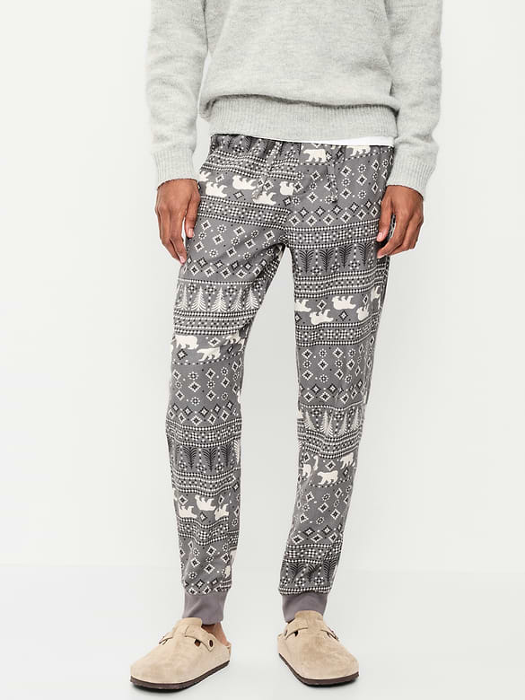 Flannel Pajama Joggers for Men