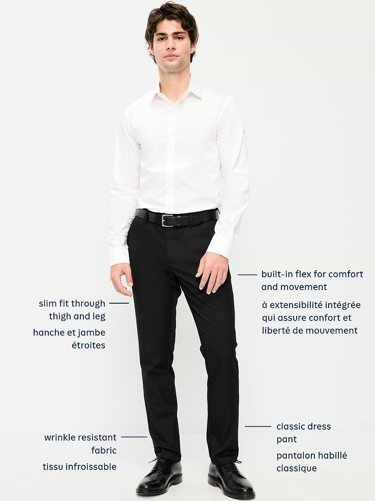 Image 5 of 5, Slim-Fit Twill Dress Pants