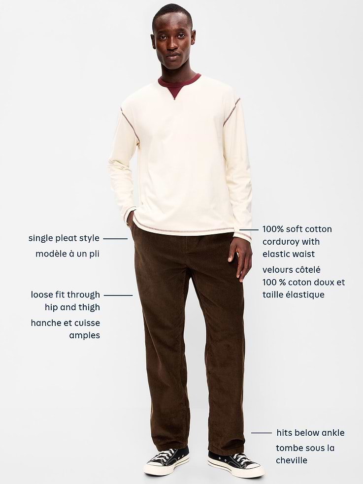 Image 5 of 6, 90s Loose Corduroy Pants
