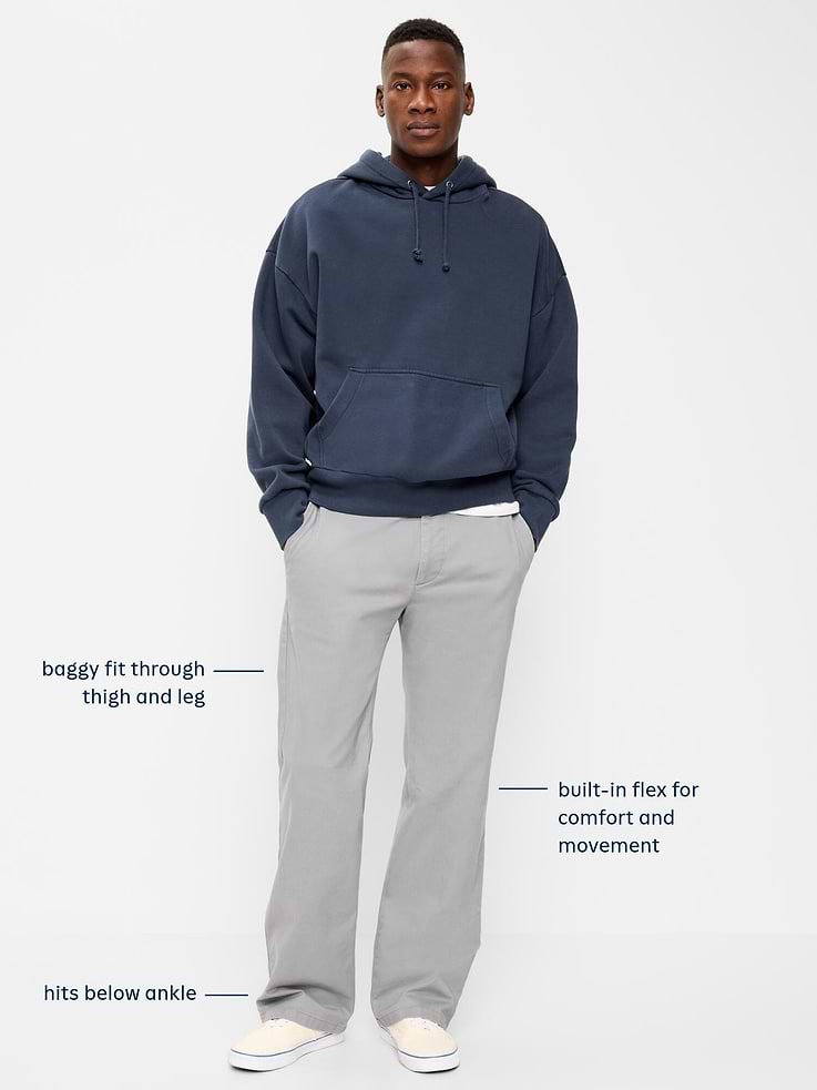 Image 5 of 6, Baggy Built-In Flex Rotation Chino Pants