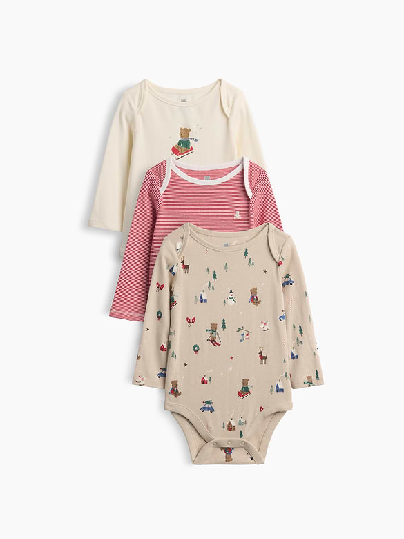 Baby First Favorites Organic Cotton Bodysuit (3-Pack)